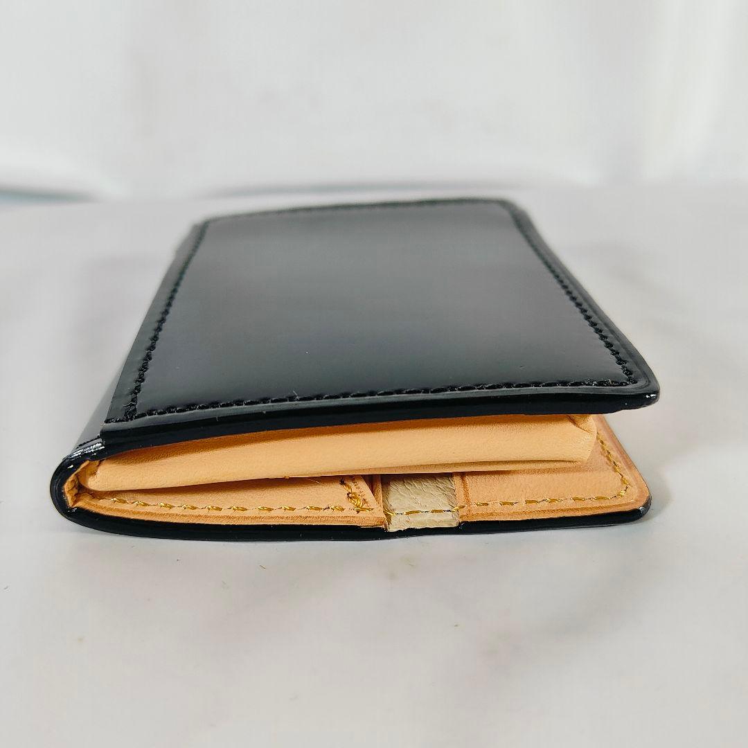 【新品未使用極艶品】【ブラックコードバン】CYPRIS　高級黒艶馬革ケース