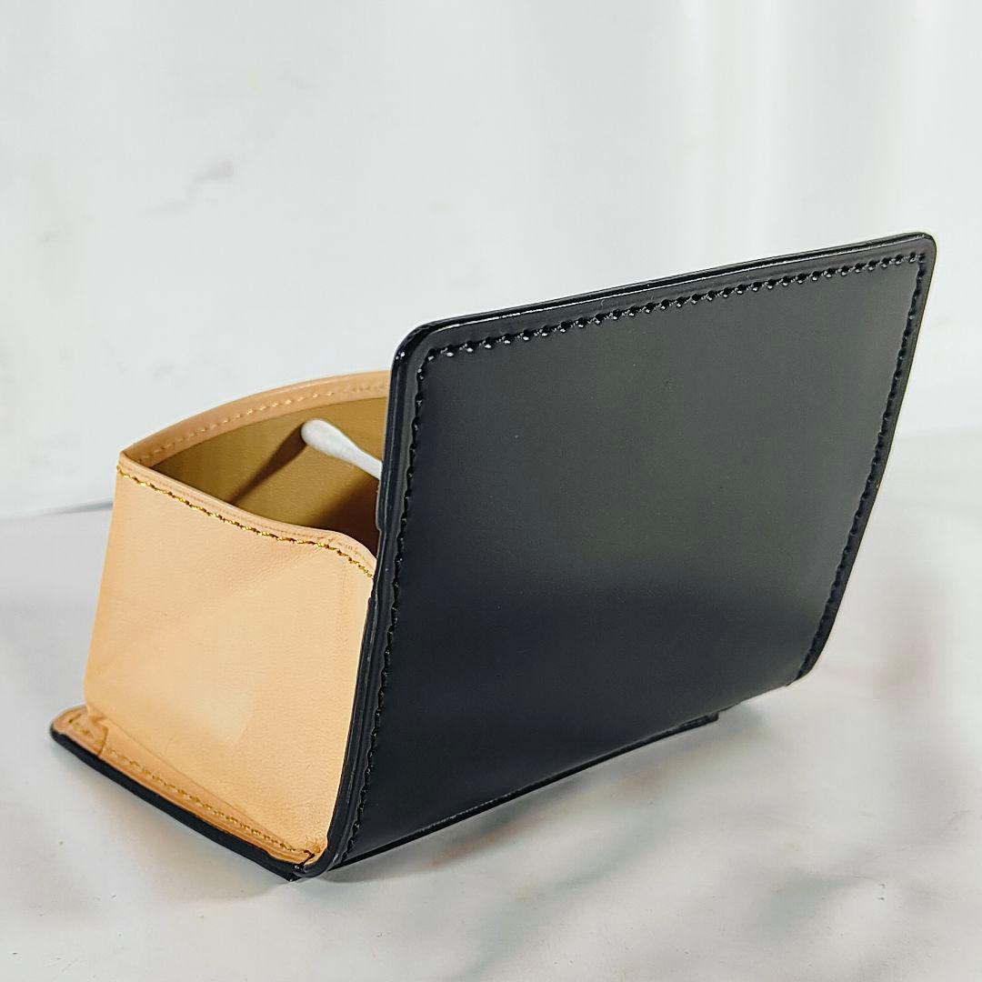 【新品未使用極艶品】【ブラックコードバン】CYPRIS　高級黒艶馬革ケース