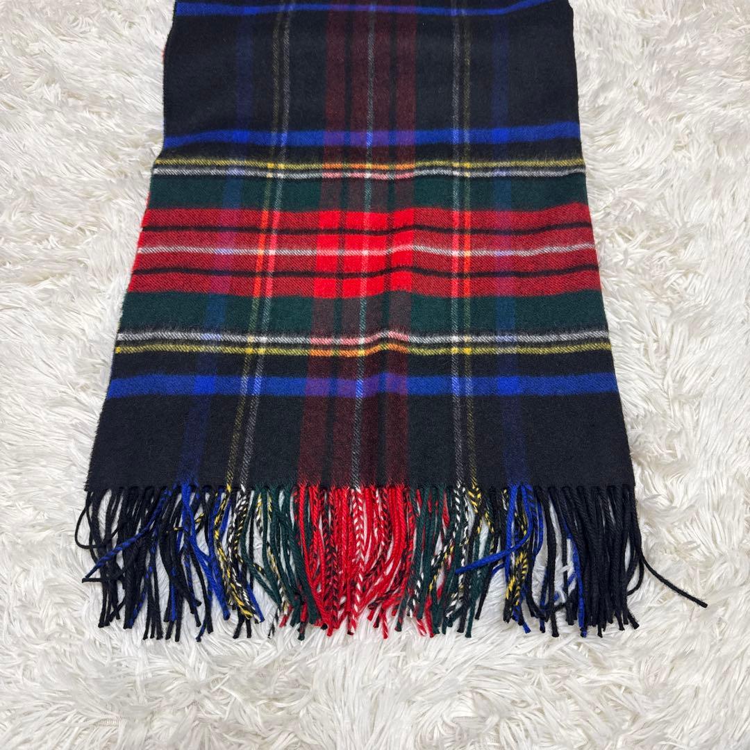 美品　ジョンストンズオブエルガン　マフラー ストール　カシミヤ100% 大判