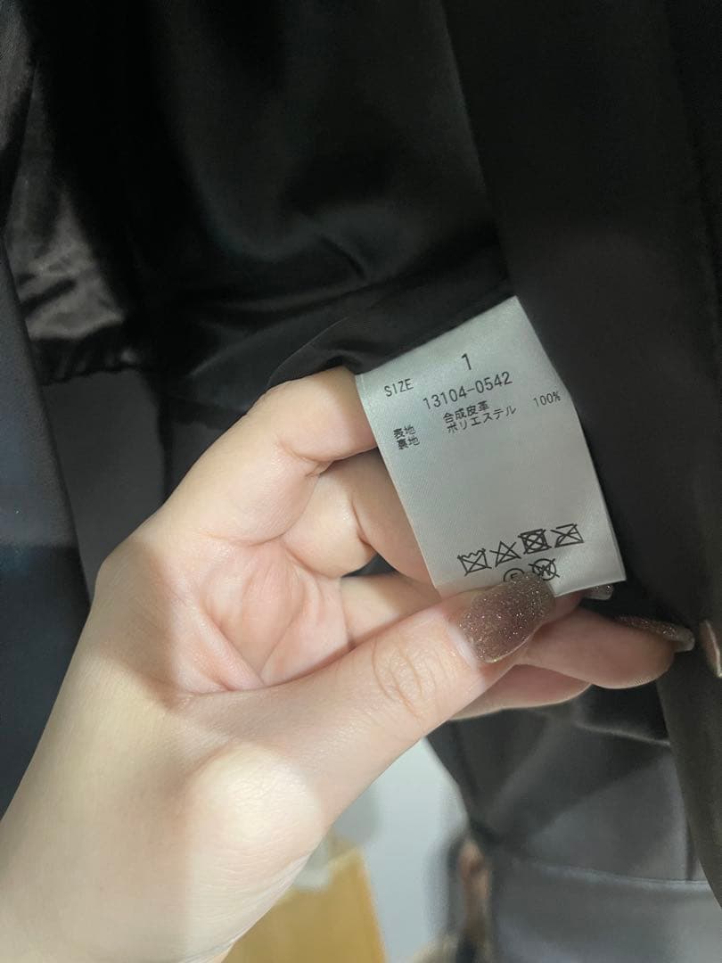 ジャケット・アウター CLANE VEGAN LEATHER SHORT JACKET