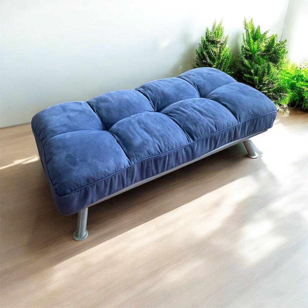 ネイビー リクライニング ローチェア