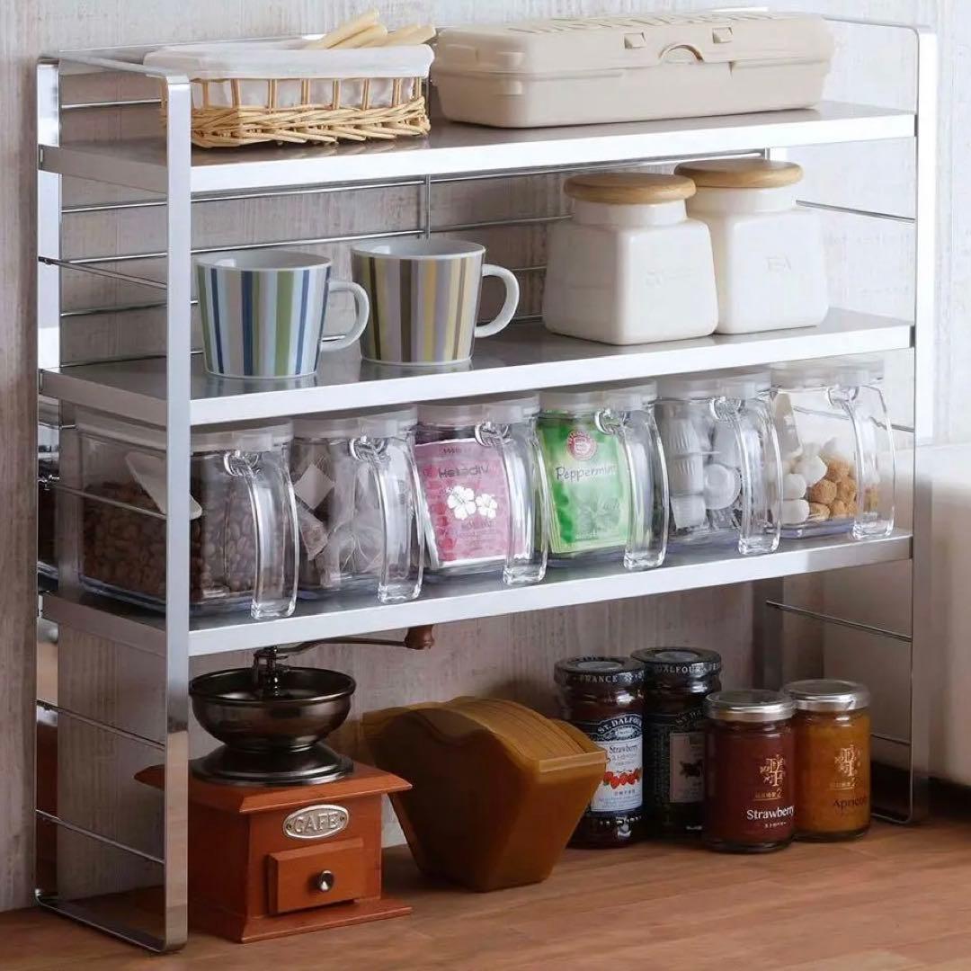 コンロサイドラック　調味料ラック　スパイスラック