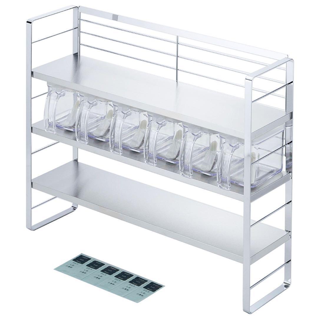 コンロサイドラック　調味料ラック　スパイスラック