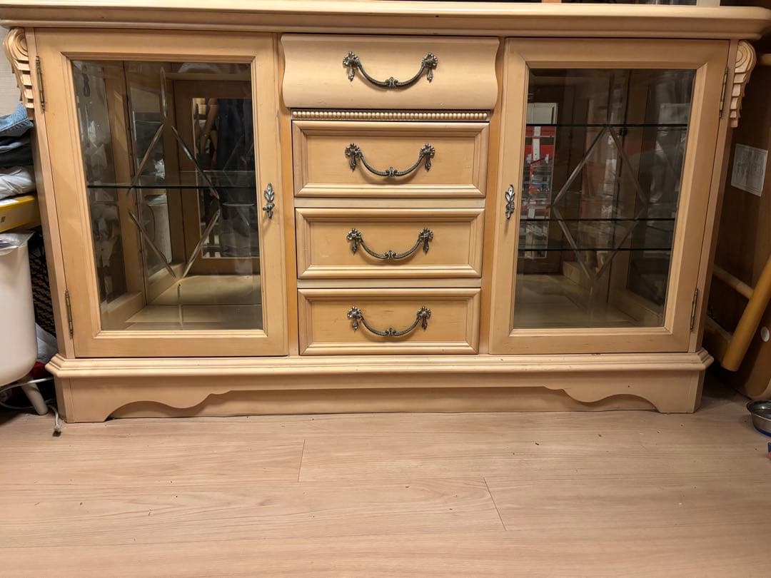 リンホーリン木製キャビネット 引き出し4つ