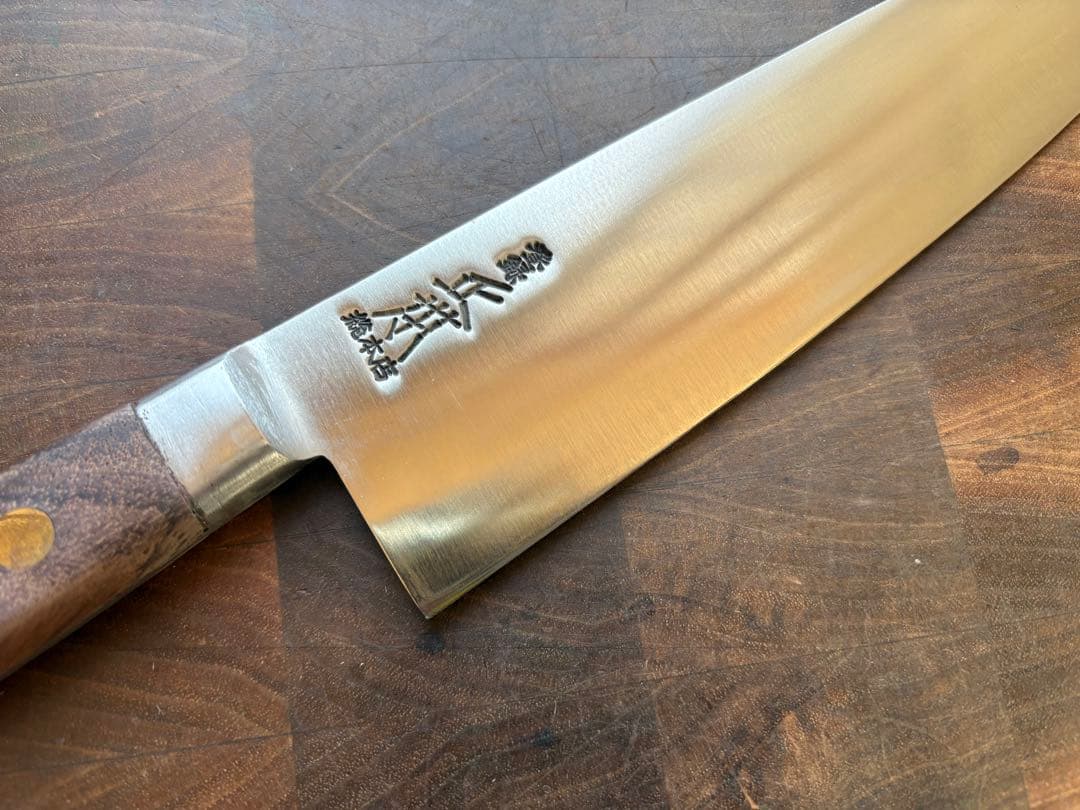 正本総本店　最上　牛刀　195mm 6寸半　包丁　全鋼　洋包丁　未使用　炭素鋼