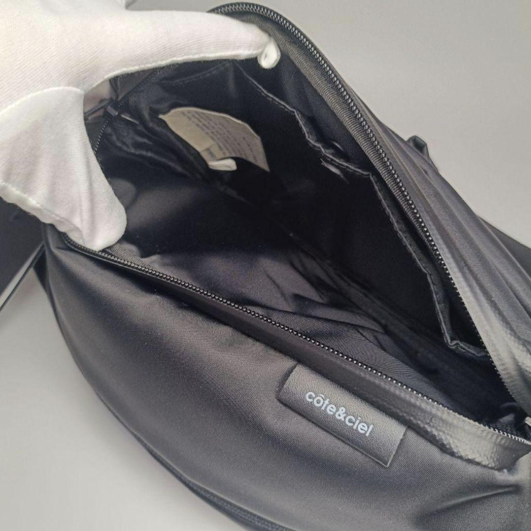 Cote&Ciel コートエシエル ボディバッグ ウエストポーチ 黒 ブラック