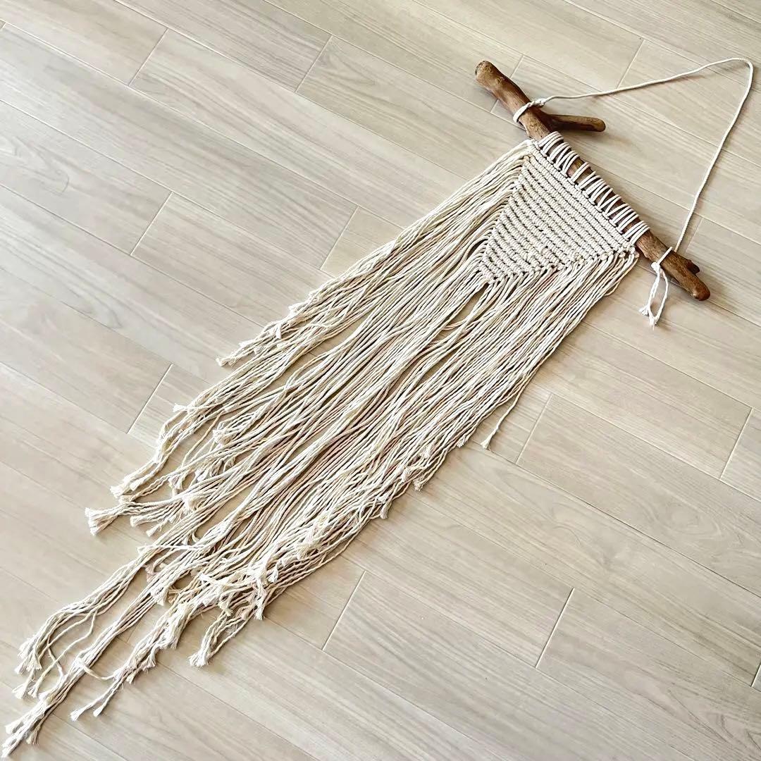 タペストリー　タッセルタペストリー　壁掛けインテリア　綿ロープ織り　ウェディング