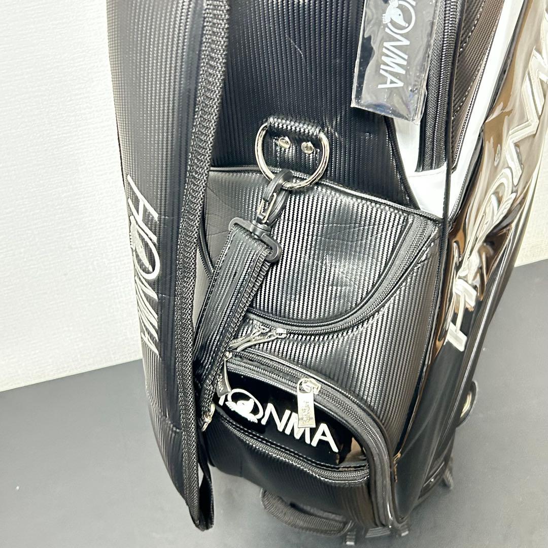ホンマ HONMA キャディバッグ ブラック 9型フード付 綺麗め
