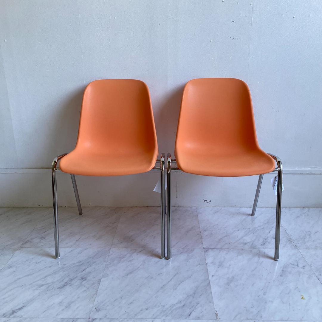 イタリア製 MOD ELENA スタッキング シェルチェア 2脚セット