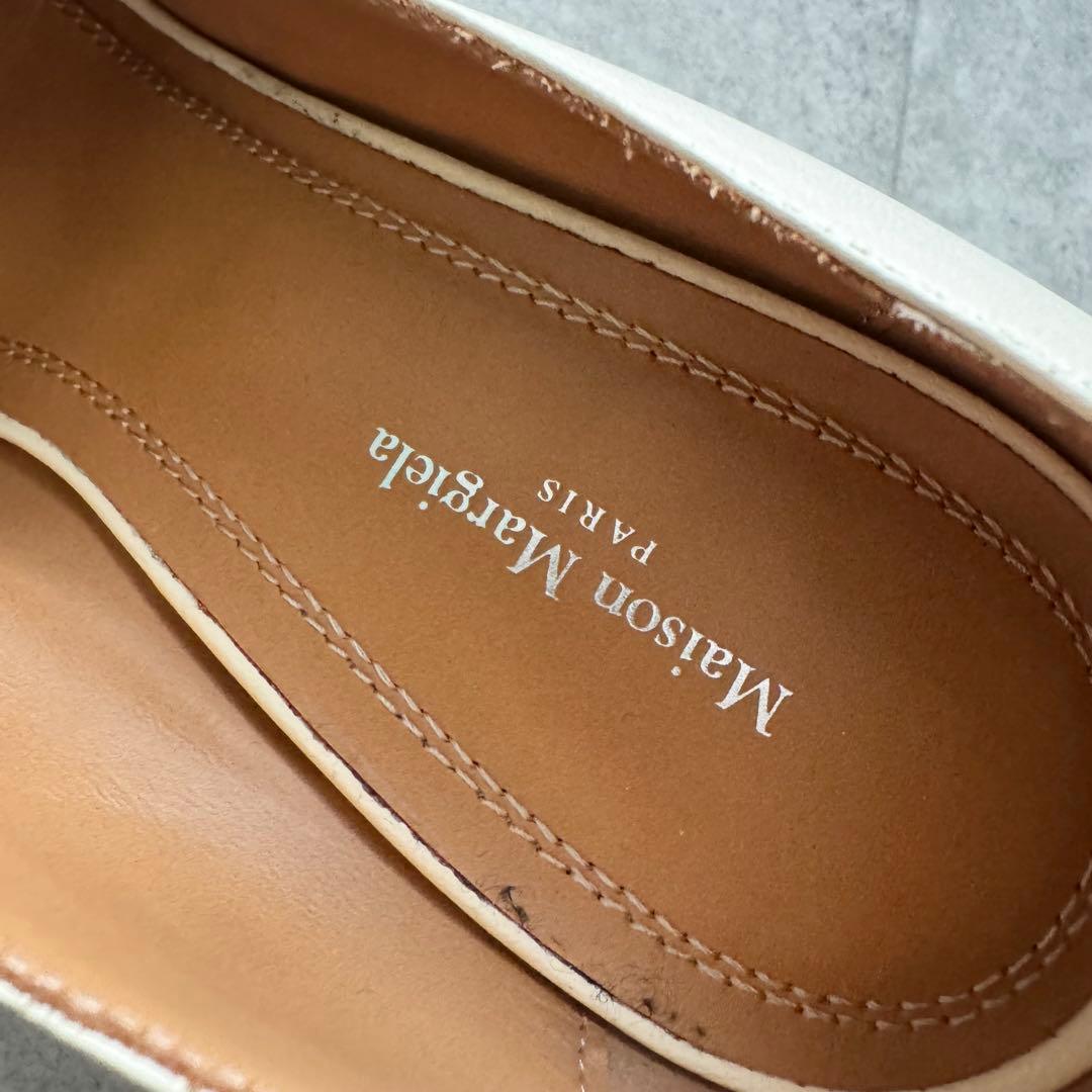 メゾンマルジェラ　Tabi アンクルストラップ　ヒール　パンプス　レザー　37