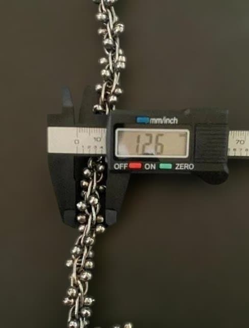 ヴィンテージ DNA チェーンリンク シルバー ネックレス