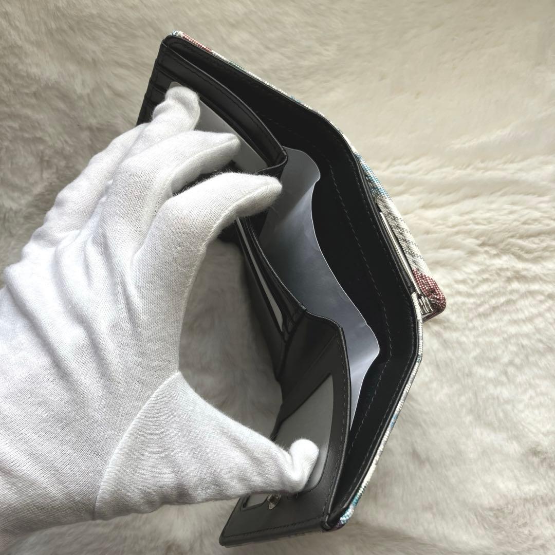 【未使用】Vivienne Westwood✨三つ折りミニ財布　チェック　がま口