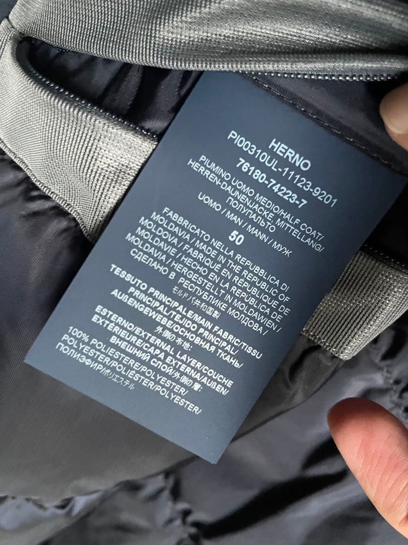 HERNO laminar GOATEX⭐️ダウンコート⭐️50⭐️スタンドカラー新品