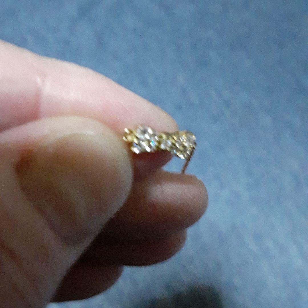 k18ダイヤモンドブレスレット★リボン★18金★最終価格ダイヤモンドパヴェ