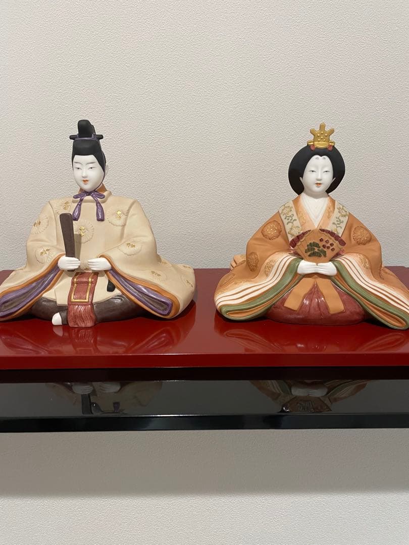 【レア】のりたけ謹製　陶器びな　雛人形　お内裏様　お雛様　ビンテージ