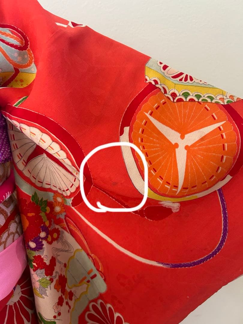 5歳　6歳　7歳　七五三　 アンティーク正絹着物、帯、帯揚げ、帯締め、しごき