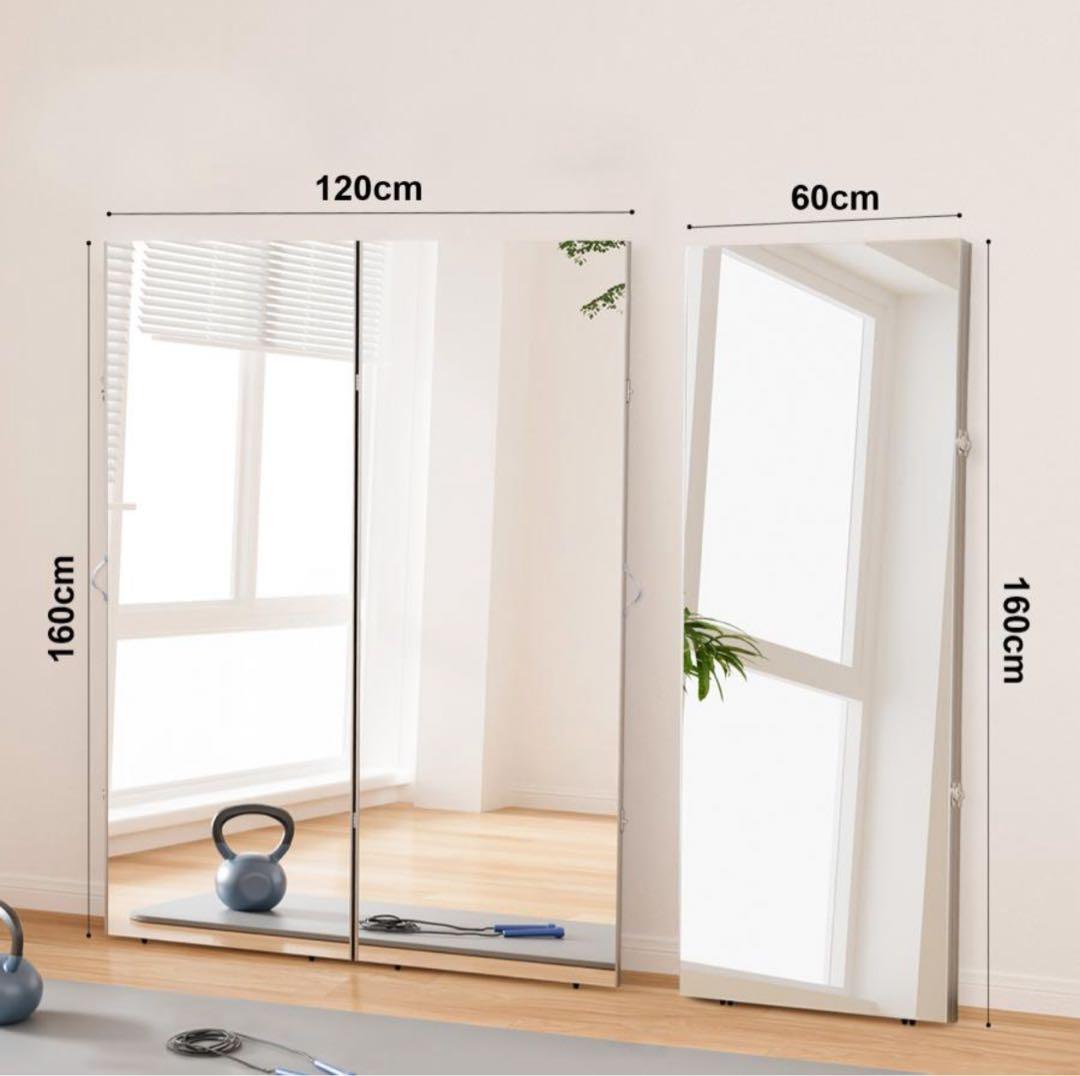 割れないプラスチック製スタンド折り畳みミラー