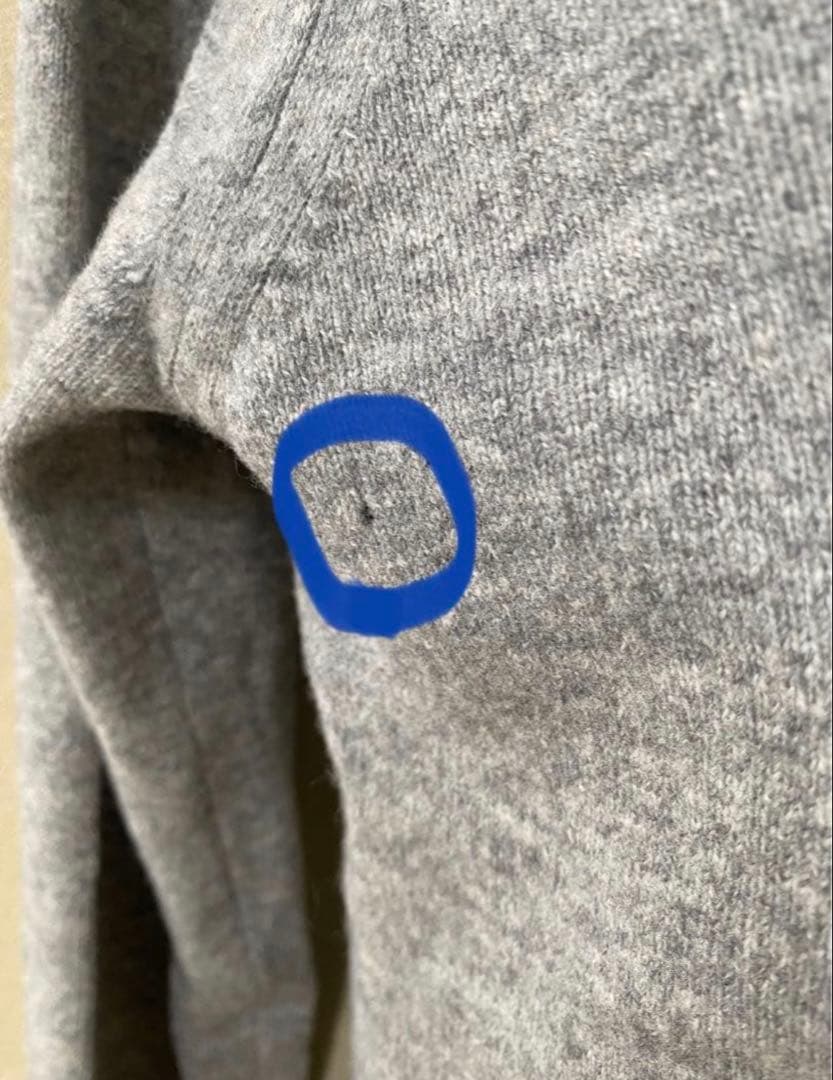 PLAY コムデギャルソングレー カーディガン ハート刺繍