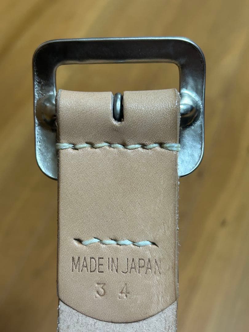 SUGAR CANE レザー ベルト 日本製 34