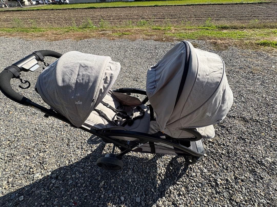 joie グレー ダブルベビーカー