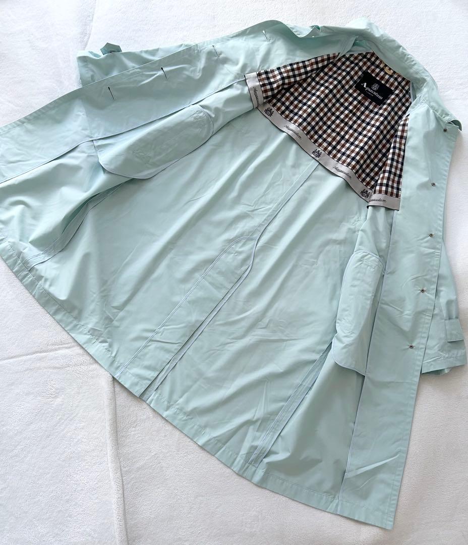 Aquascutum アクアスキュータム SORELAタフタ ステンカラーコート