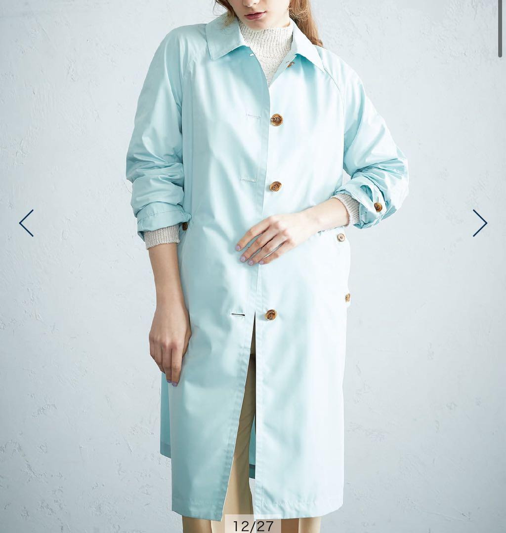 Aquascutum アクアスキュータム SORELAタフタ ステンカラーコート