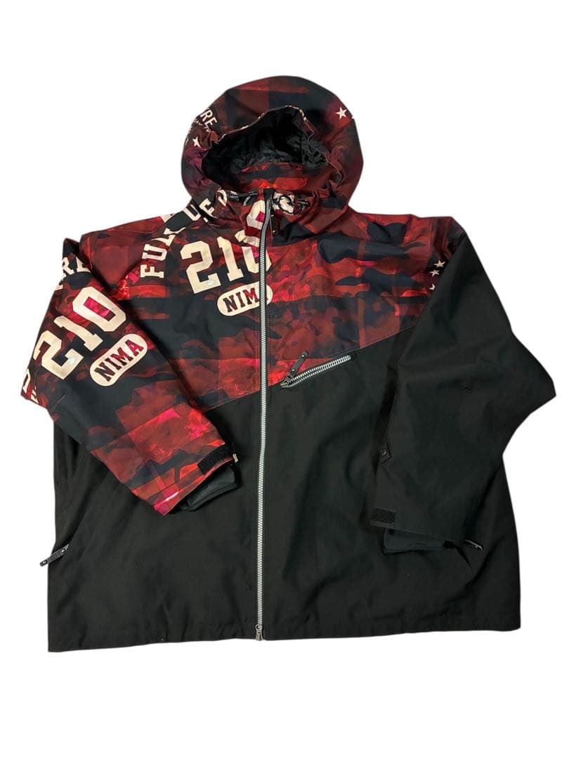 nima スノーボードジャケット 7Lサイズ カモフラージュ レッド