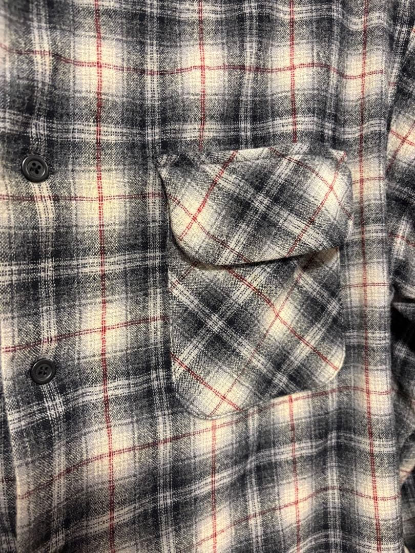Pendleton 100%バージンウールネルシャツ希少サイズ4xl オンブレ