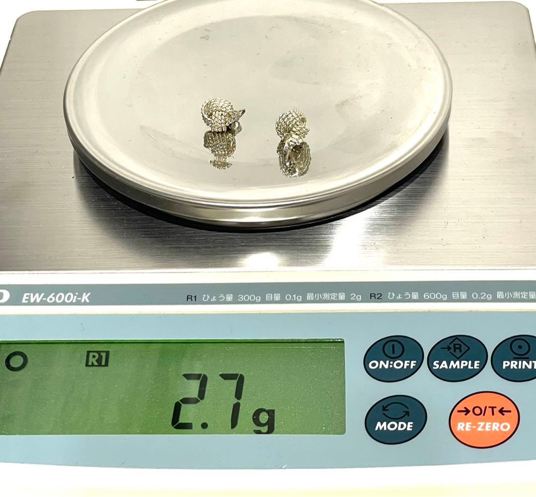 △TIFFANY & CO. サマセット メッシュツイストノット ピアス 925