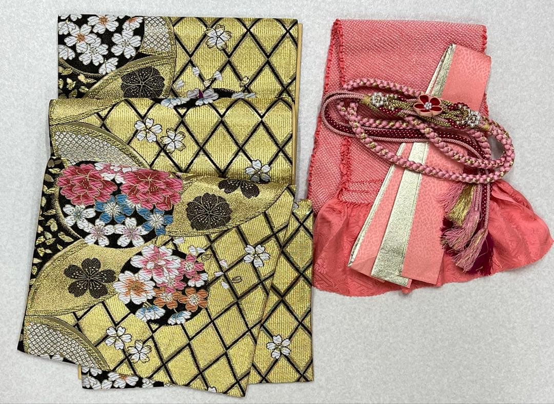 振り袖　フルセット　長襦袢　金彩加工　刺繍入り　銀通し　成人式　ブランド　742