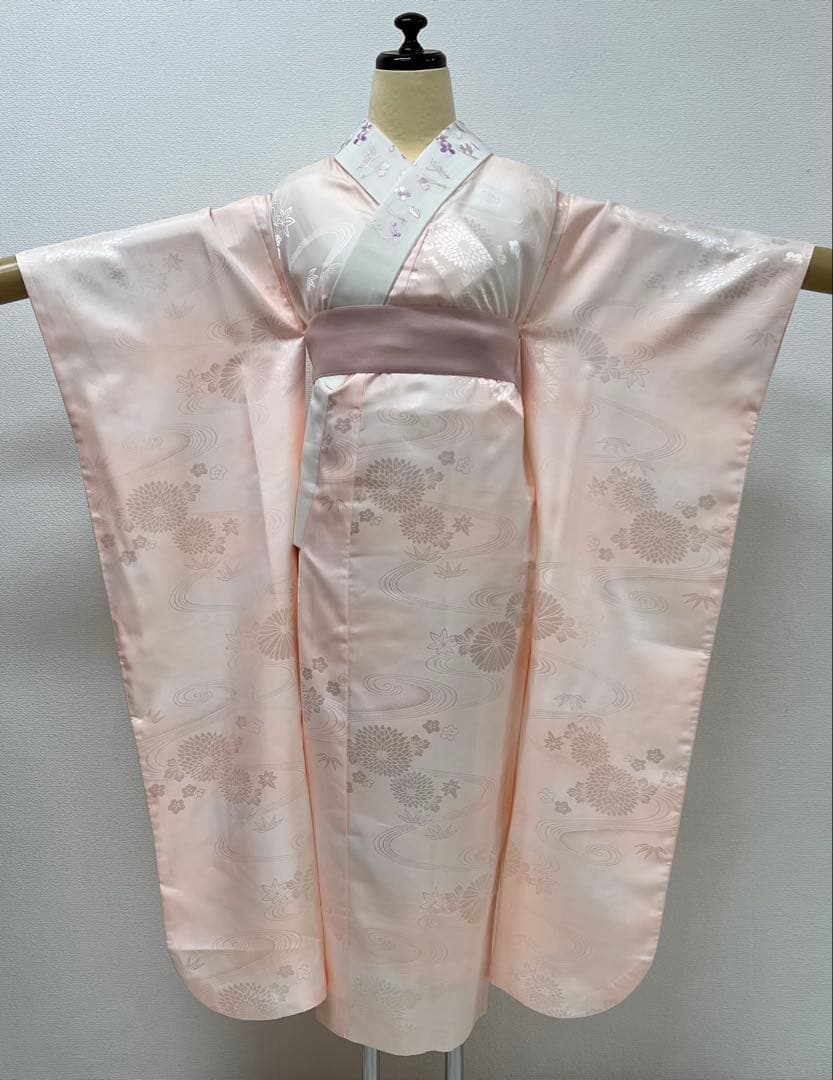 振り袖　フルセット　長襦袢　金彩加工　刺繍入り　銀通し　成人式　ブランド　742