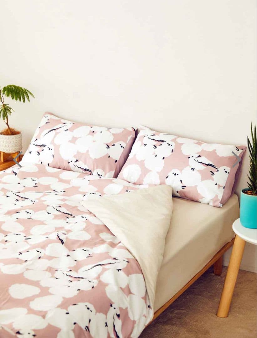 シマエナガ｜ベッドリネン 4ピースセット ダブル