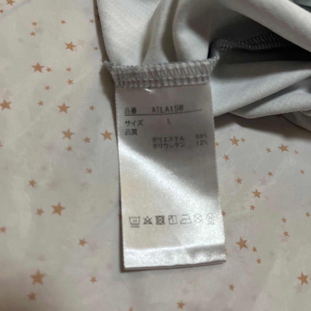 アドミラル　テニスウェア　グレー×ピンク（レディースL）