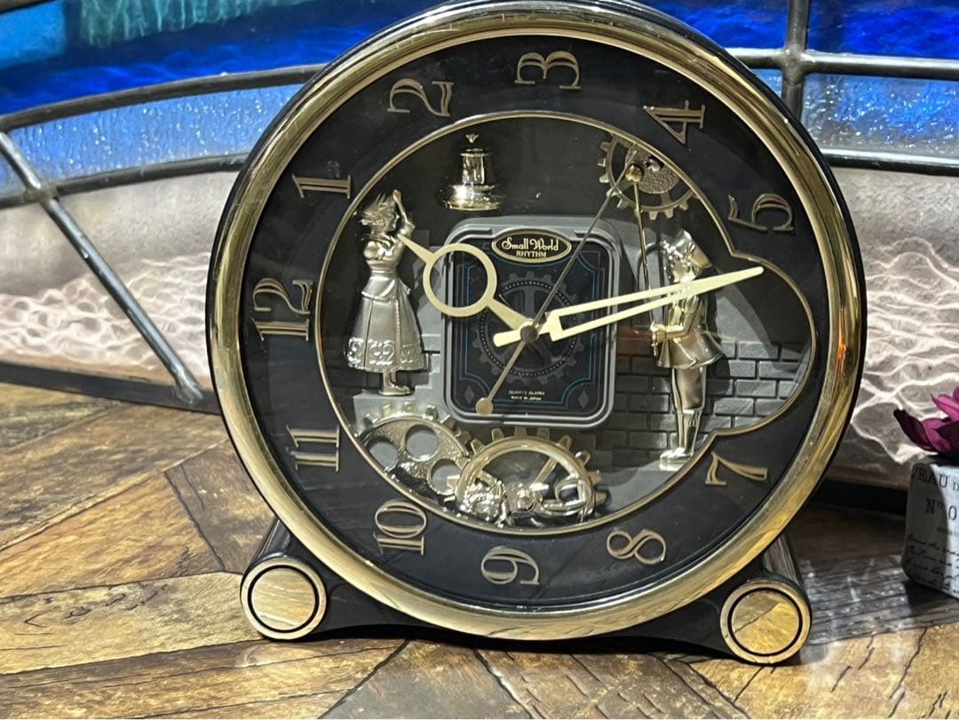 スモールワールド からくり時計 リズム時計 昭和レトロ 当時物 インテリア