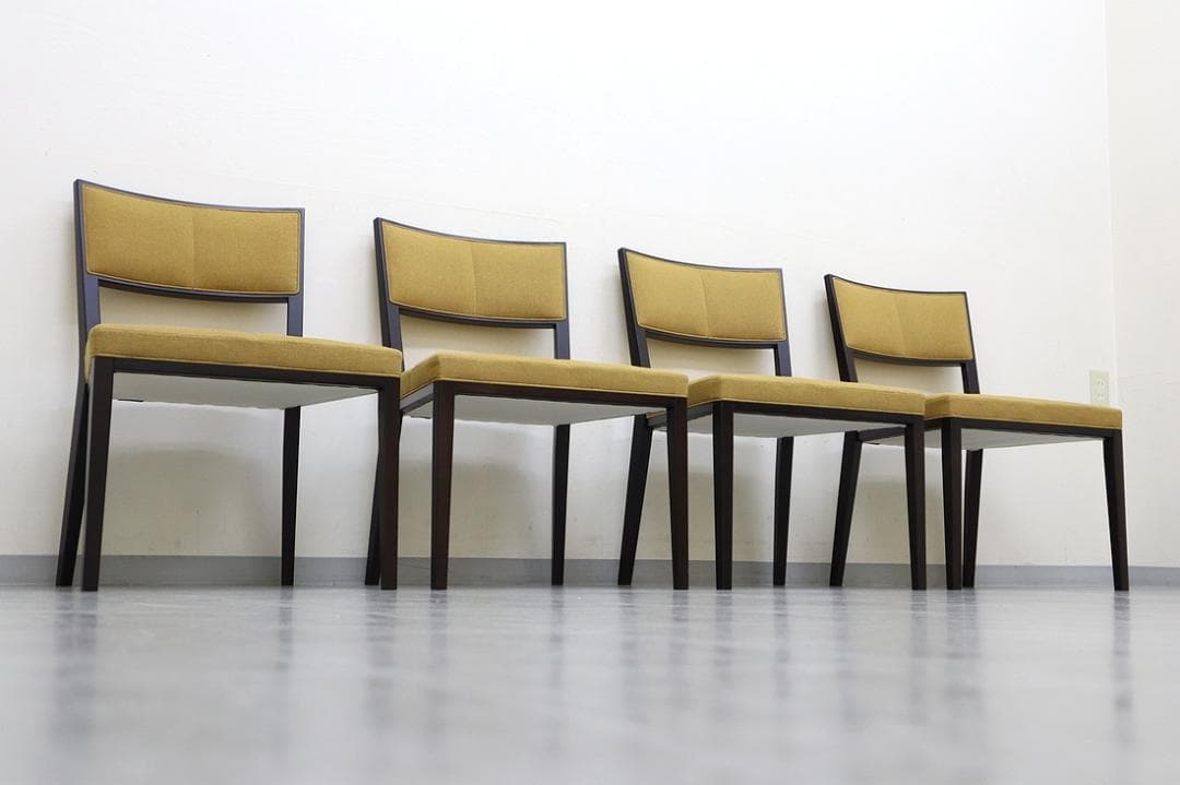 B④4脚セット 美品 TIME&STYLE ダイニングチェア 椅子 旭川家具