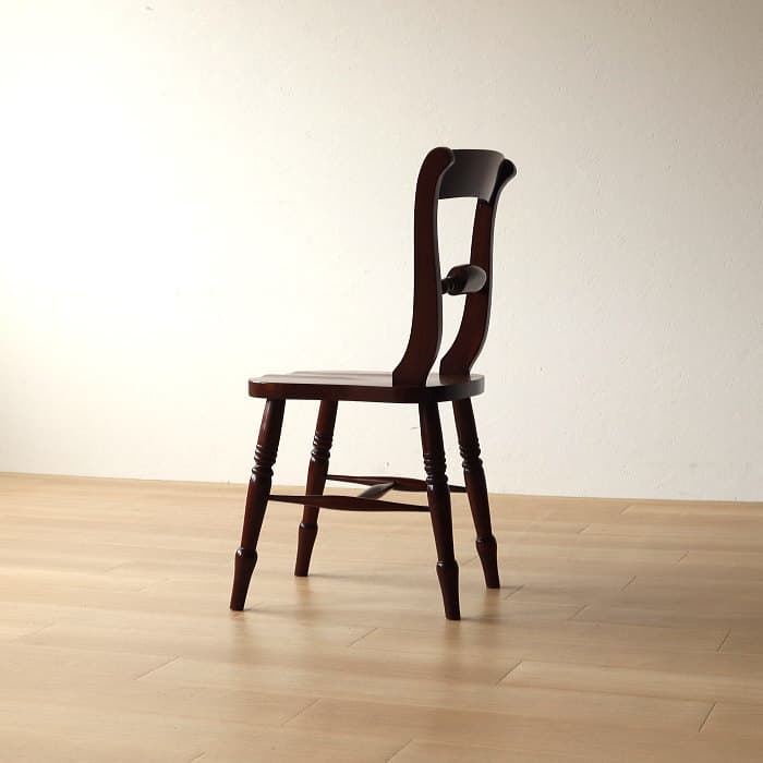 アンティーク マホガニー ワイコムチェア 古家具 無垢材