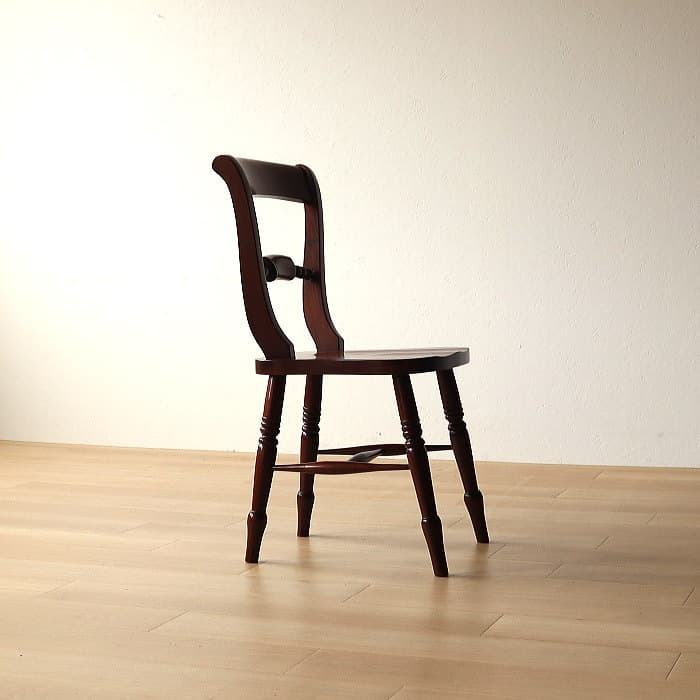 アンティーク マホガニー ワイコムチェア 古家具 無垢材