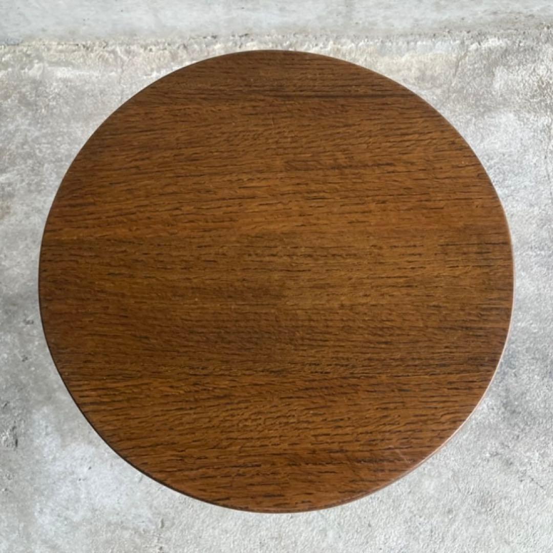 飾り台 サイドテーブル 棚 花台 電話台 置物 スツール 虎斑模様 木製 レトロ