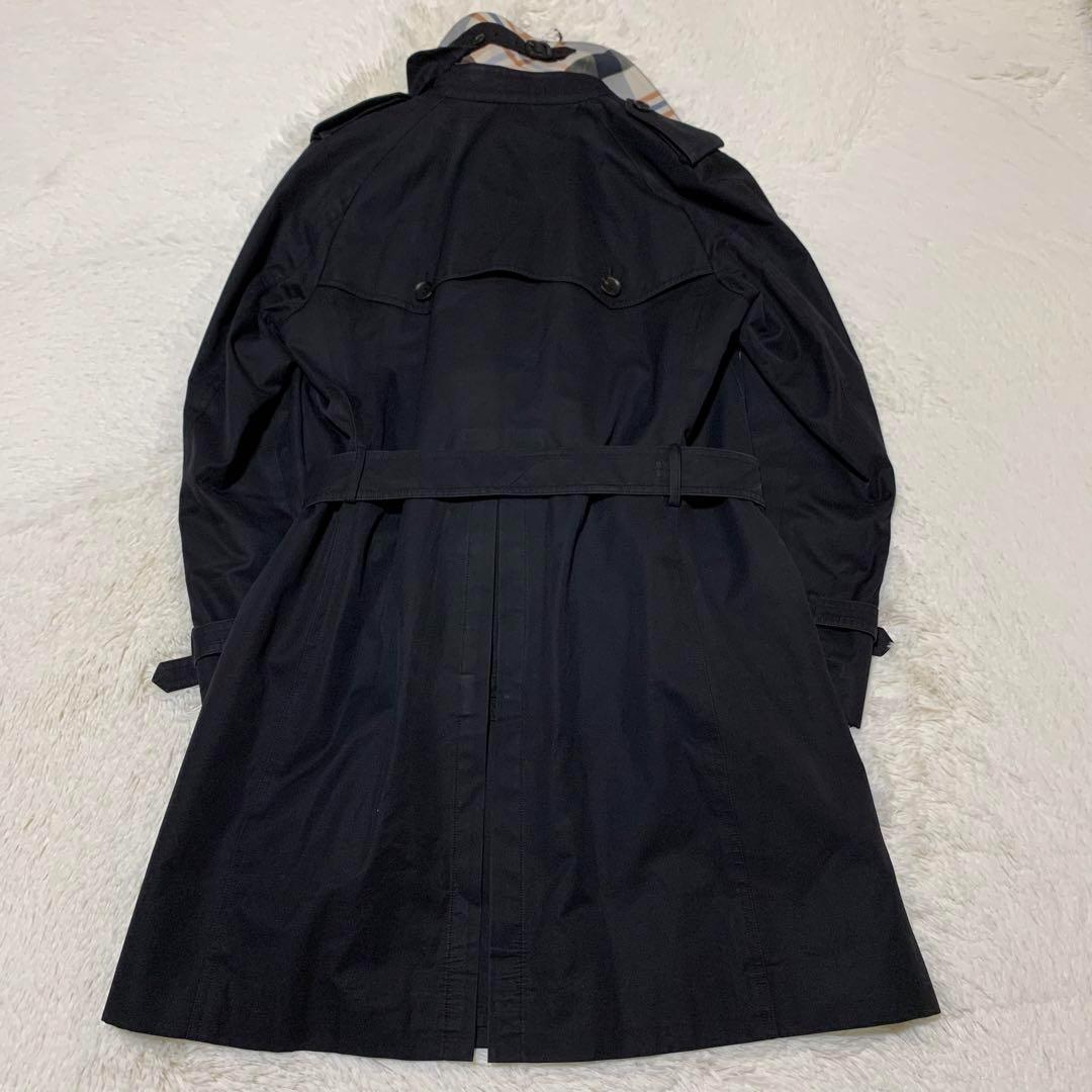 美品　サンヨー　100年コート　トレンチ　チェック　ライナー　ベルト