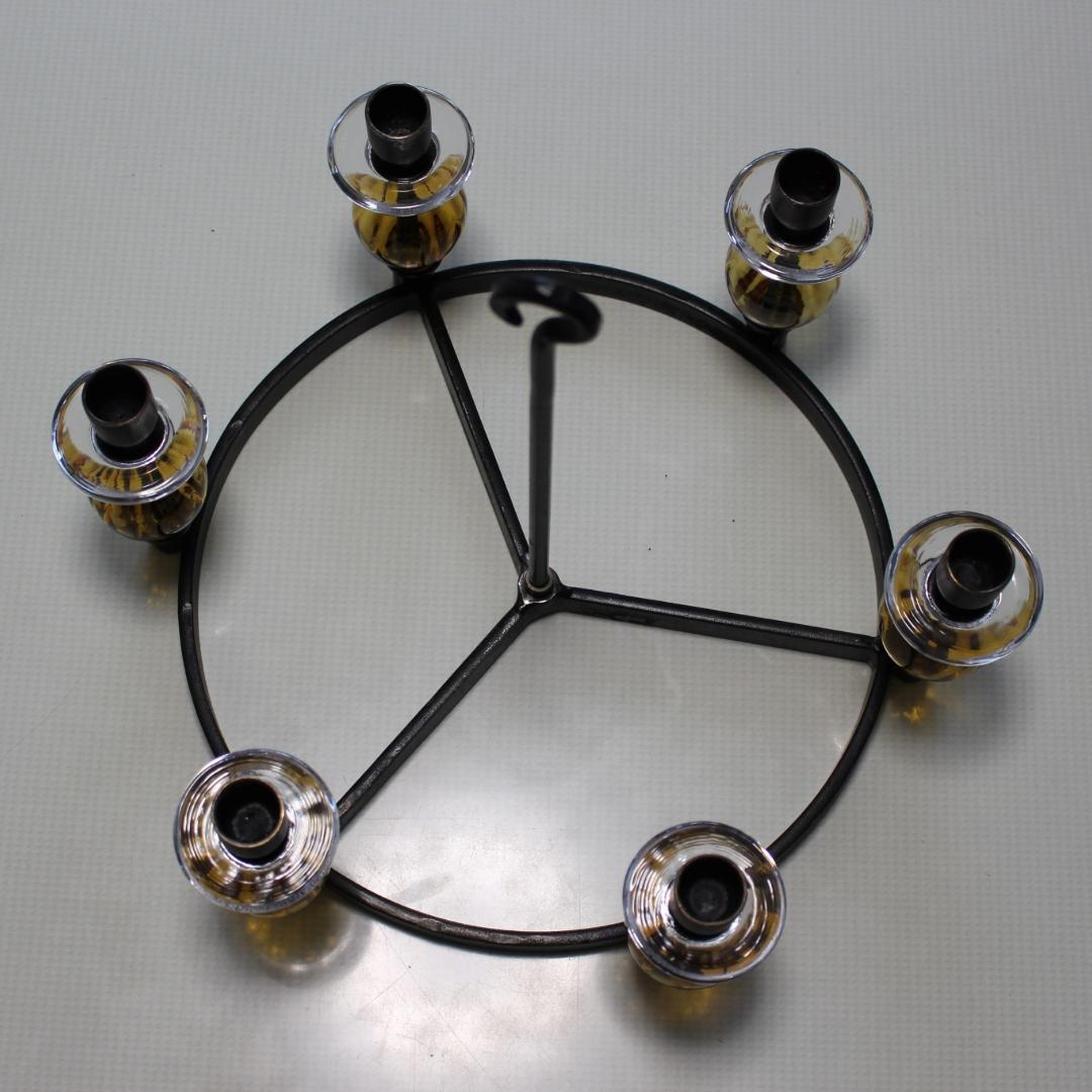 【美品・貴重】エリックホグラン　Erik Hoglund　アンバー シャンデリア