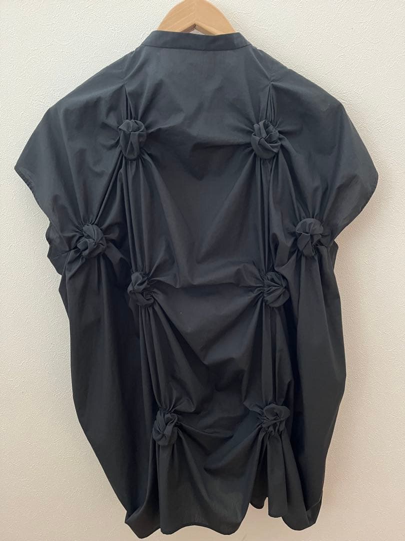 【最終価格】ENFOLD サークルシャーリングシャツ　ブラック