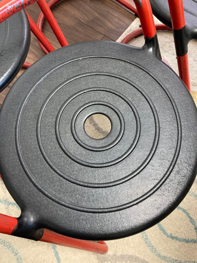 【直接取引限定】チトセ　カンティレバー スツール チェア 4脚　昭和レトロ