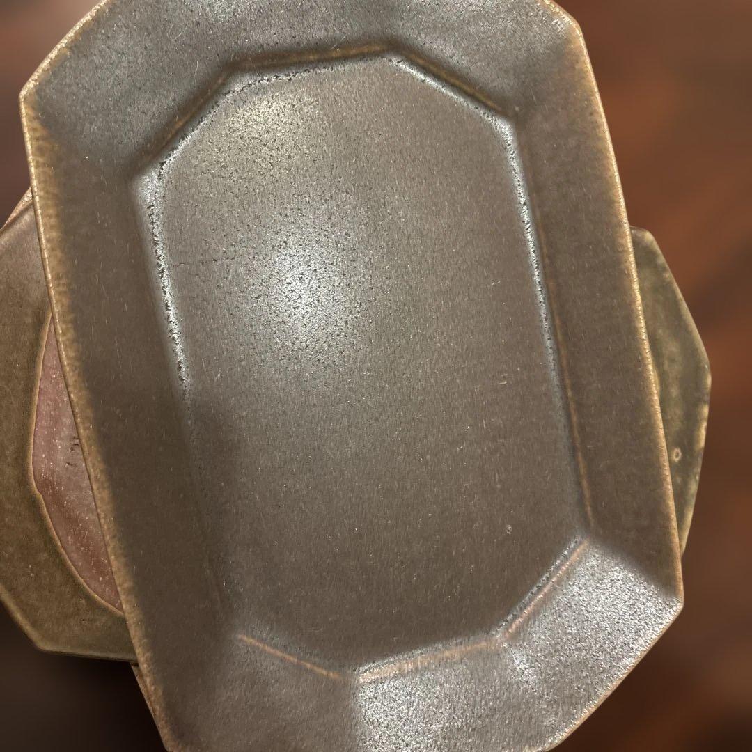 【大】古谷製陶所 八角長方皿 3枚セット