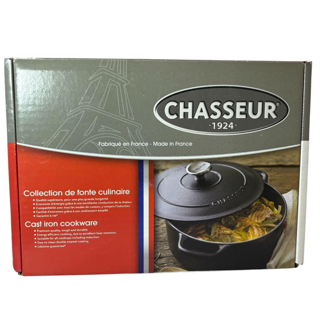 CHASSEUR 20cm 両手鍋 未使用 ブラック