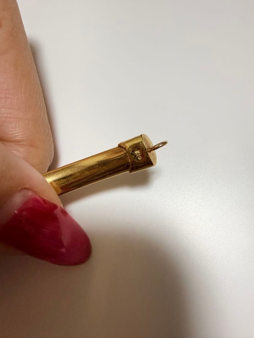 18金 18K 金色のハート型チャーム付きブレスレット