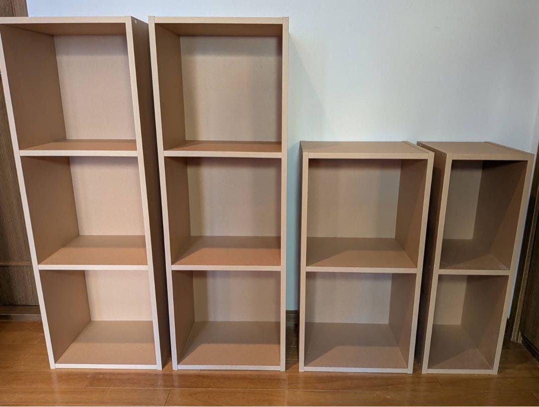 ■送料込■無印良品 MUJI パルプボードボックス 2 3段 棚 シェル廃盤家具