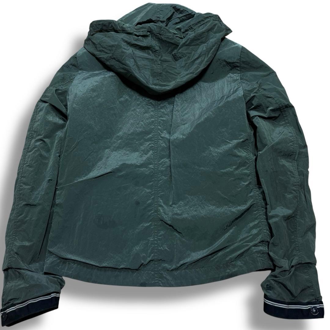 10ss/stone /ナイロンメタル/レザー/リバーシブル黒/緑