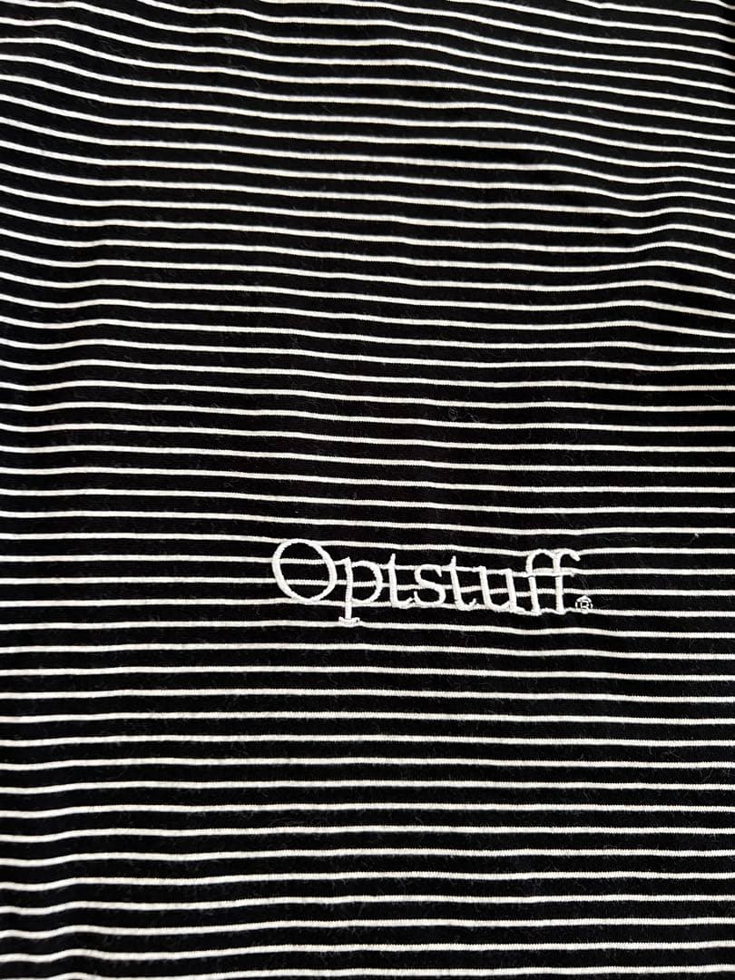 Optstuff オプトスタフBORDER T-SHIRT ロゴ刺繍