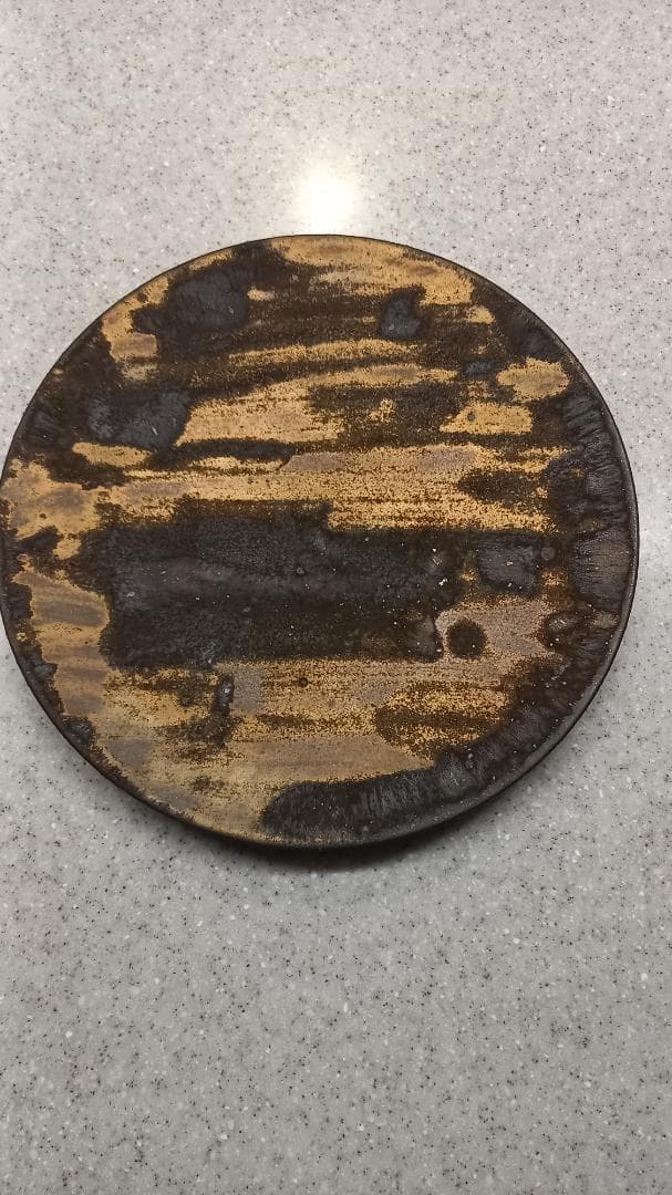 笠間　作家　船串篤司　丸皿　25cm