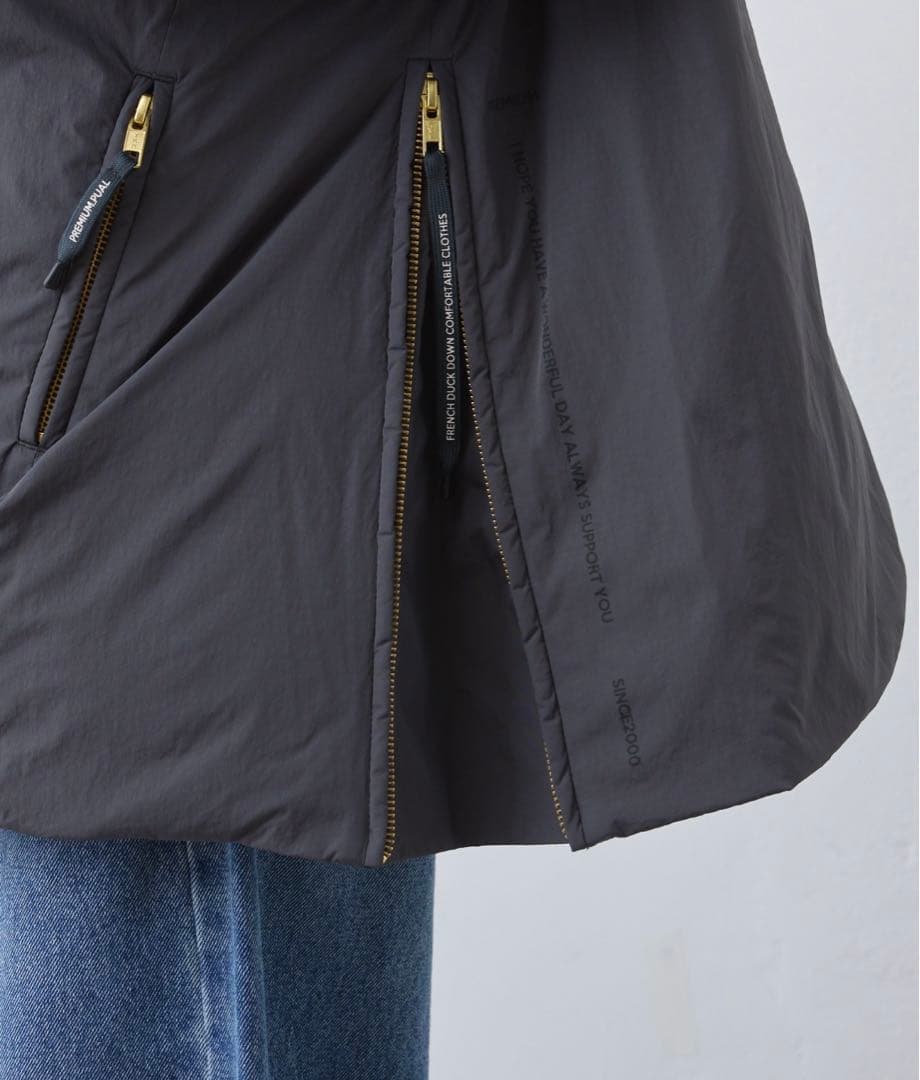 【PUAL CE CIN】フレンチダックダウンサイドジップジャケット